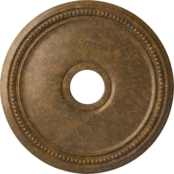 Ekena Millwork Diane Ceiling Medallion (Fits Canopies up to 5 3/8"), 18"OD x 3 5/8"ID x 1 1/8"P, Rubbed Bronze CM18DIRZS - main